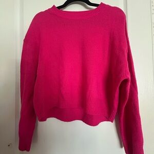 H&M Bright Pink Crewneck Sweater